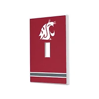 Washington State Cougars Stripe Design Single Toggle Light Switch Plate