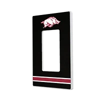 Arkansas Razorbacks Stripe Design Single Rocker Light Switch Plate