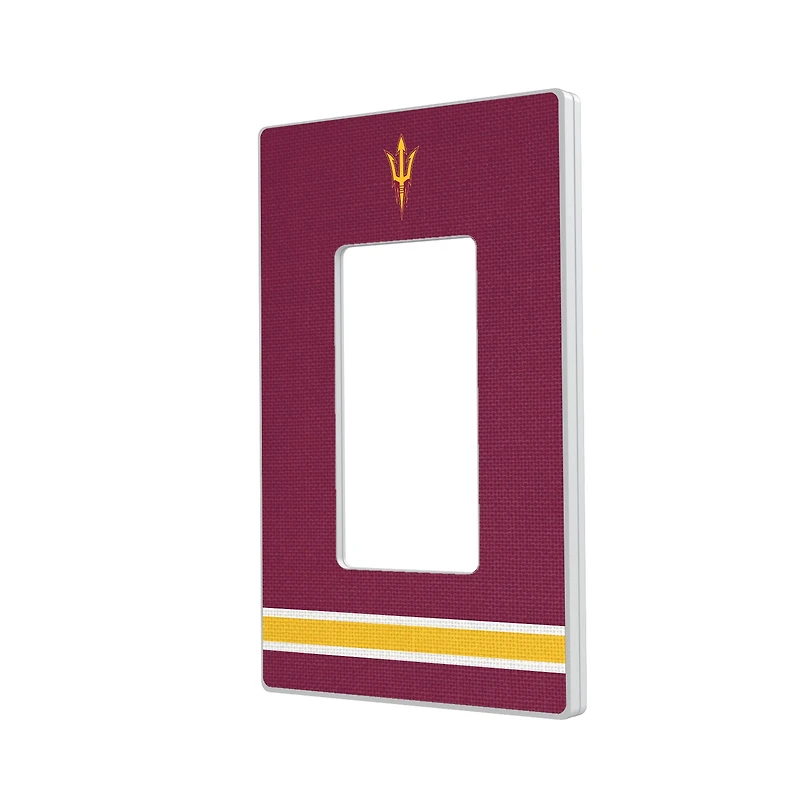 Arizona State Sun Devils Stripe Design Single Rocker Light Switch Plate