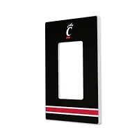 Cincinnati Bearcats Stripe Design Single Rocker Light Switch Plate