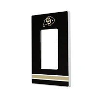 Colorado Buffaloes Stripe Design Single Rocker Light Switch Plate