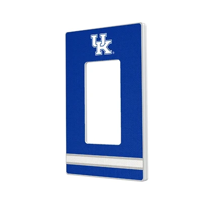 Kentucky Wildcats Stripe Design Single Rocker Light Switch Plate