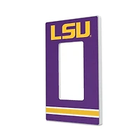 LSU Tigers Stripe Design Single Rocker Light Switch Plate