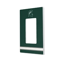 Michigan State Spartans Stripe Design Single Rocker Light Switch Plate