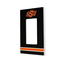 Oklahoma State Cowboys Stripe Design Single Rocker Light Switch Plate