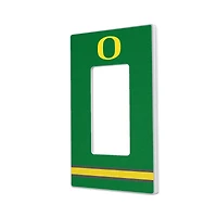 Oregon Ducks Stripe Design Single Rocker Light Switch Plate