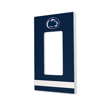 Penn State Nittany Lions Stripe Design Single Rocker Light Switch Plate