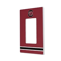 South Carolina Gamecocks Stripe Design Single Rocker Light Switch Plate
