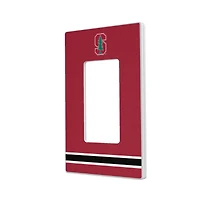 Stanford Cardinal Stripe Design Single Rocker Light Switch Plate