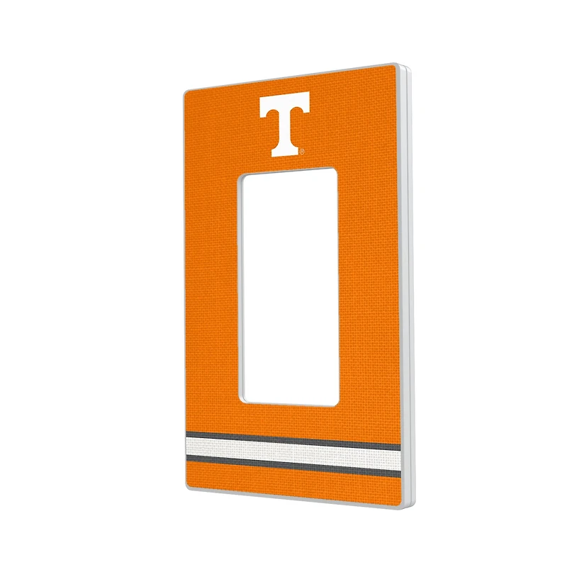 Tennessee Volunteers Stripe Design Single Rocker Light Switch Plate