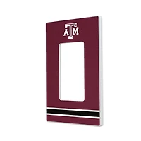 Texas A&M Aggies Stripe Design Single Rocker Light Switch Plate