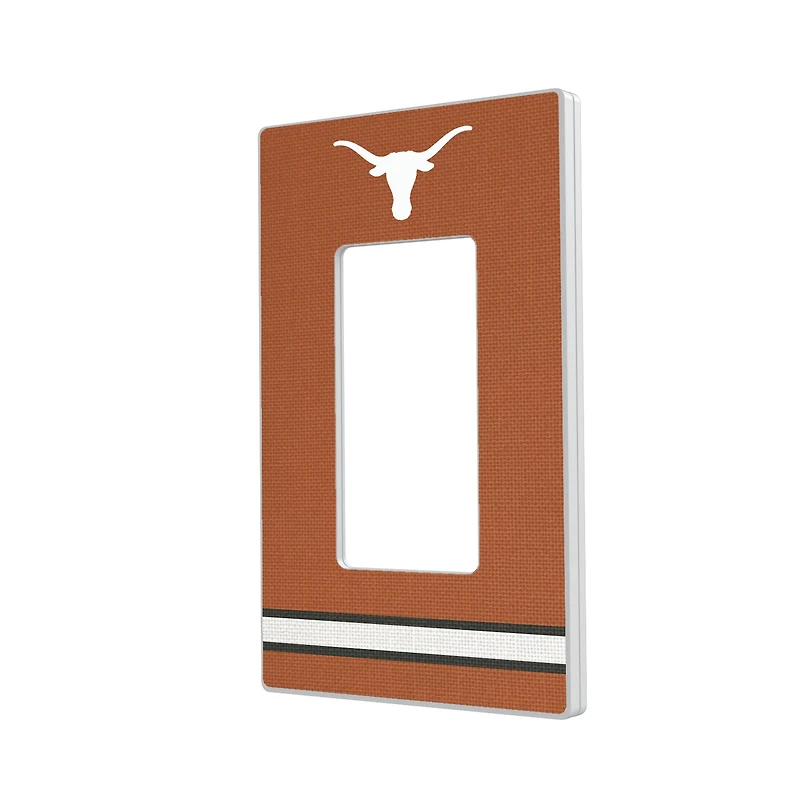 Texas Longhorns Stripe Design Single Rocker Light Switch Plate