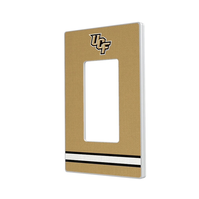 UCF Knights Stripe Design Single Rocker Light Switch Plate