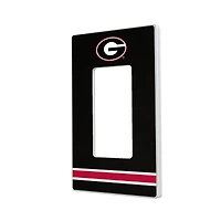 Georgia Bulldogs Stripe Design Single Rocker Light Switch Plate