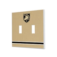 Army Black Knights Stripe Design Double Toggle Light Switch Plate