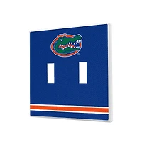 Florida Gators Stripe Design Double Toggle Light Switch Plate