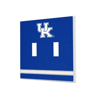 Kentucky Wildcats Stripe Design Double Toggle Light Switch Plate