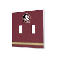 Florida State Seminoles Stripe Design Double Toggle Light Switch Plate