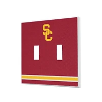 USC Trojans Stripe Design Double Toggle Light Switch Plate