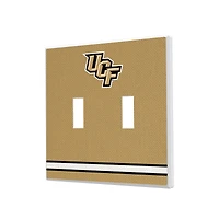 UCF Knights Stripe Design Double Toggle Light Switch Plate