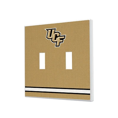 UCF Knights Stripe Design Double Toggle Light Switch Plate