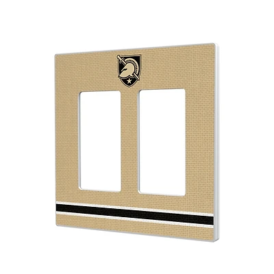 Army Black Knights Stripe Design Double Rocker Light Switch Plate