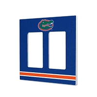 Florida Gators Stripe Design Double Rocker Light Switch Plate