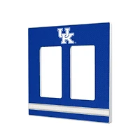 Kentucky Wildcats Stripe Design Double Rocker Light Switch Plate