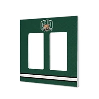 Ohio Bobcats Stripe Design Double Rocker Light Switch Plate