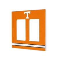 Tennessee Volunteers Stripe Design Double Rocker Light Switch Plate