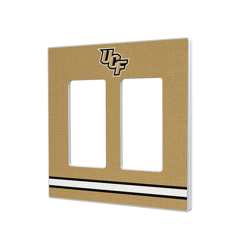 UCF Knights Stripe Design Double Rocker Light Switch Plate