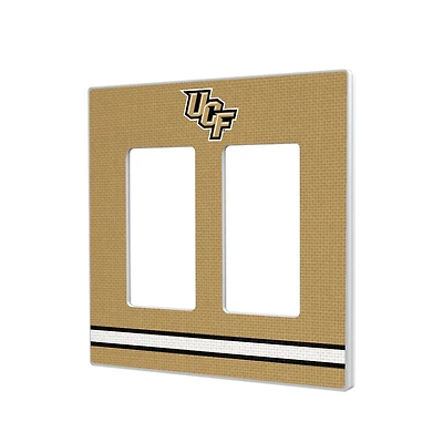 UCF Knights Stripe Design Double Rocker Light Switch Plate