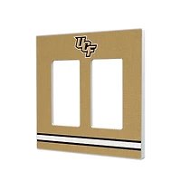 UCF Knights Stripe Design Double Rocker Light Switch Plate