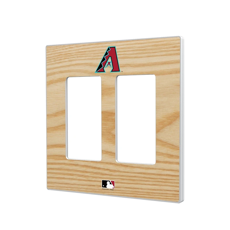 Arizona Diamondbacks Baseball Bat Design Double Rocker Light Switch Plate