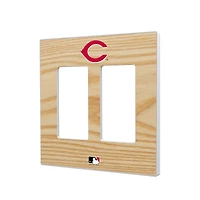 Cincinnati Reds Baseball Bat Design Double Rocker Light Switch Plate