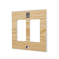 Detroit Tigers Baseball Bat Design Double Rocker Light Switch Plate