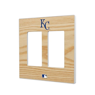 Kansas City Royals Baseball Bat Design Double Rocker Light Switch Plate