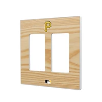 Pittsburgh Pirates Baseball Bat Design Double Rocker Light Switch Plate