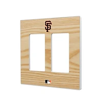 San Francisco Giants Baseball Bat Design Double Rocker Light Switch Plate