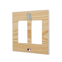 St. Louis Cardinals Baseball Bat Design Double Rocker Light Switch Plate