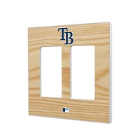 Tampa Bay Rays Baseball Bat Design Double Rocker Light Switch Plate