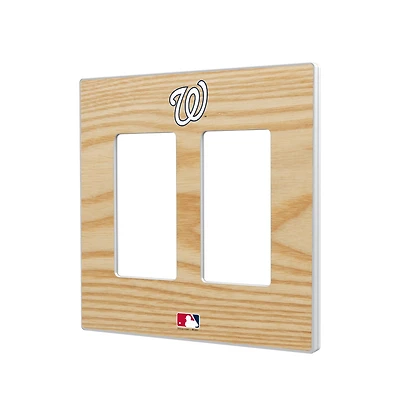 Washington Nationals Baseball Bat Design Double Rocker Light Switch Plate