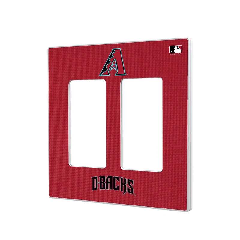Arizona Diamondbacks Solid Double Rocker Light Switch Plate