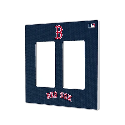 Boston Red Sox Solid Double Rocker Light Switch Plate
