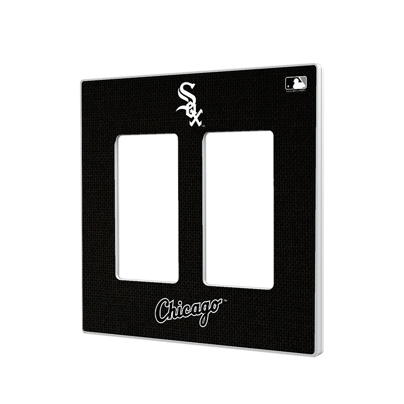 Chicago White Sox Solid Double Rocker Light Switch Plate
