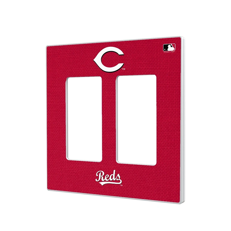 Cincinnati Reds Solid Double Rocker Light Switch Plate