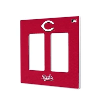 Cincinnati Reds Solid Double Rocker Light Switch Plate
