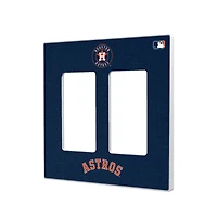 Houston Astros Solid Double Rocker Light Switch Plate