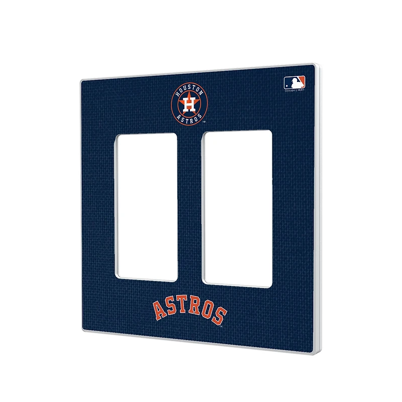 Houston Astros Solid Double Rocker Light Switch Plate