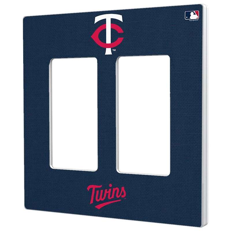Minnesota Twins Solid Double Rocker Light Switch Plate